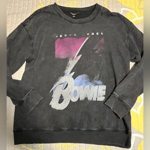 Simply Vera Vera Wang Black Graphic Crewneck Sweater